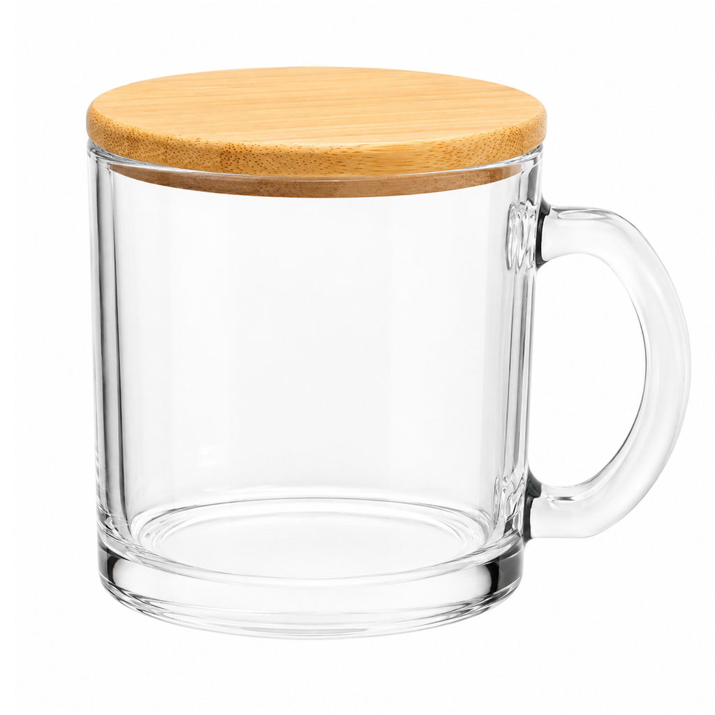 Mug Taza Vidrio con Tapa M321 - Foto 1