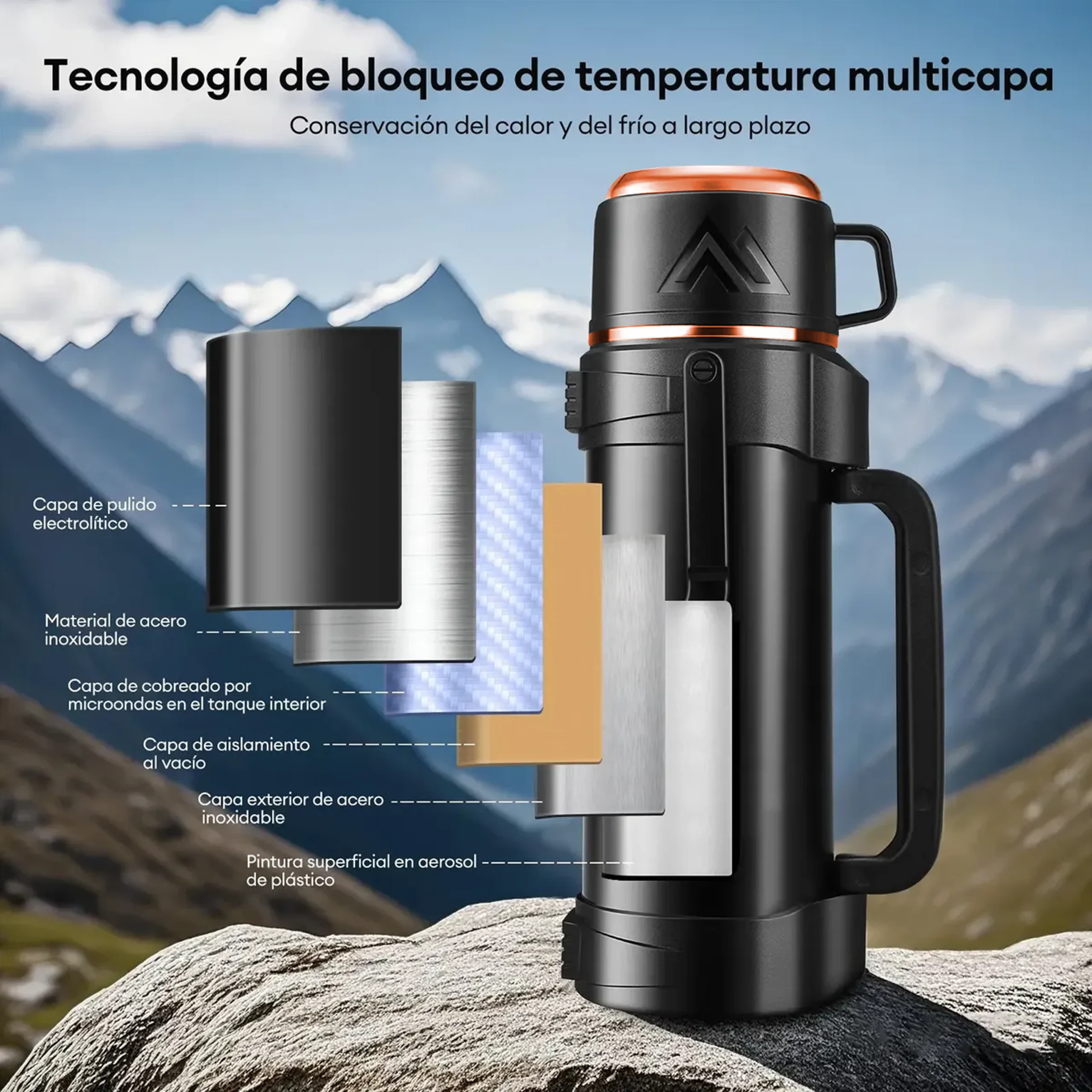 Termo Acero Inoxidable M129 ENCOBRIZADO - Foto 7