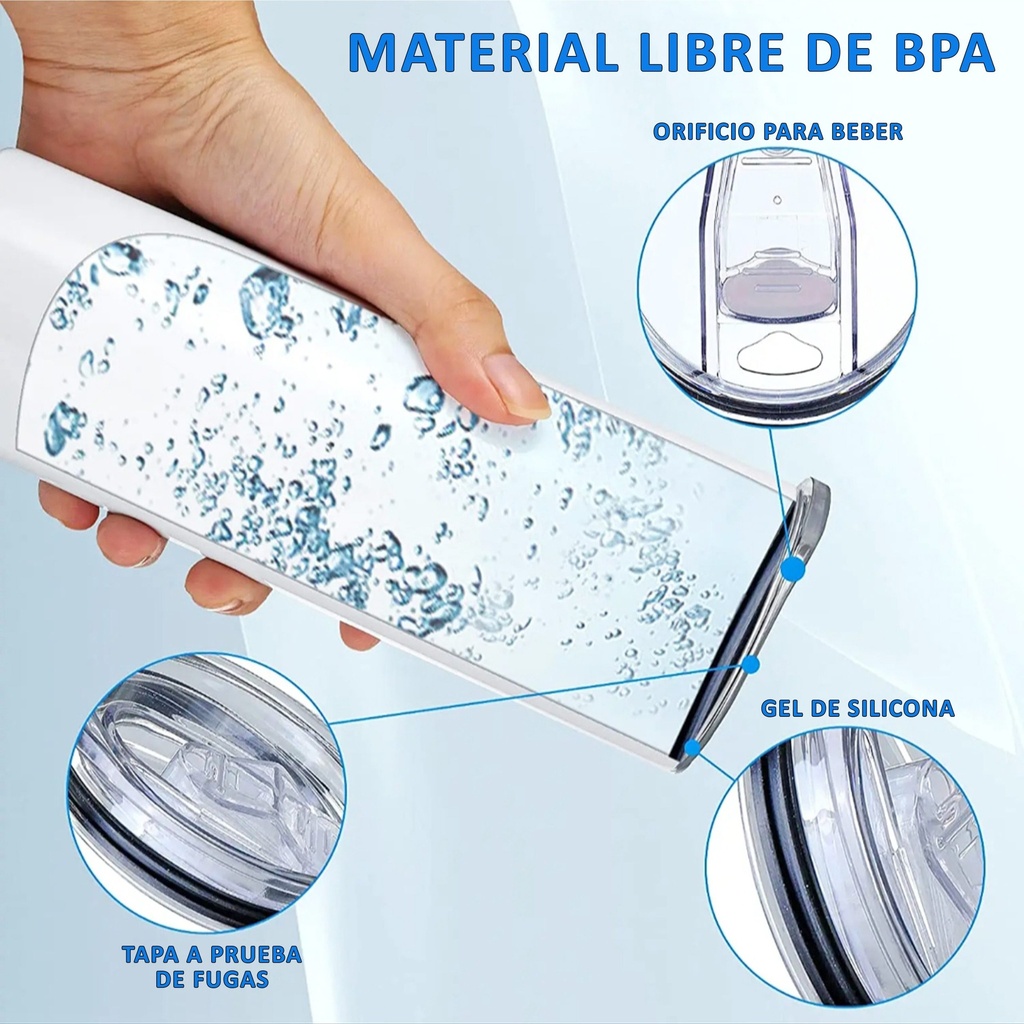 Mug Acero Inoxidable Térmico Sublimable Skinny M156 - Foto 6