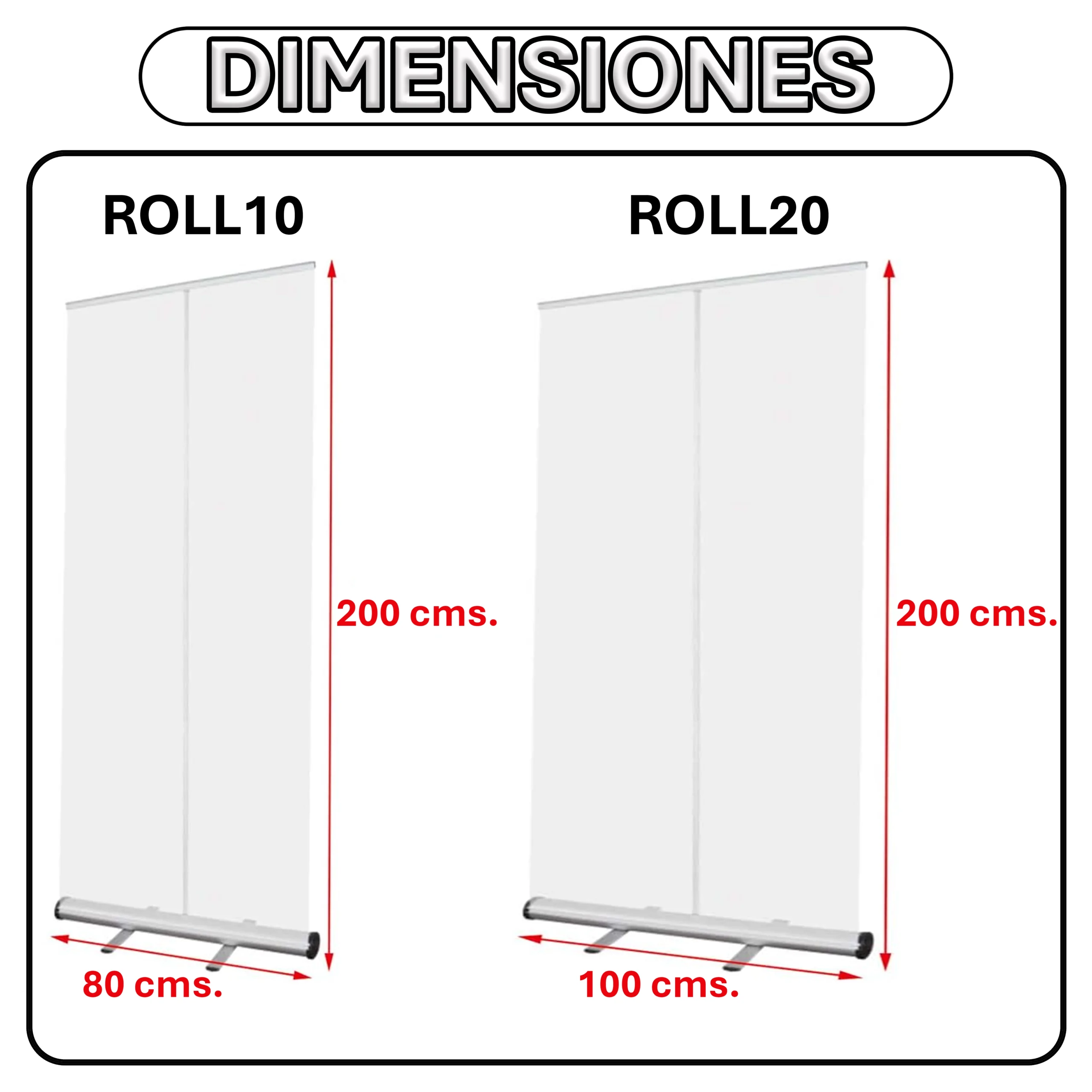 Porta Pendón Gráfico Roller ROLL10 ROLL20 - Foto 5