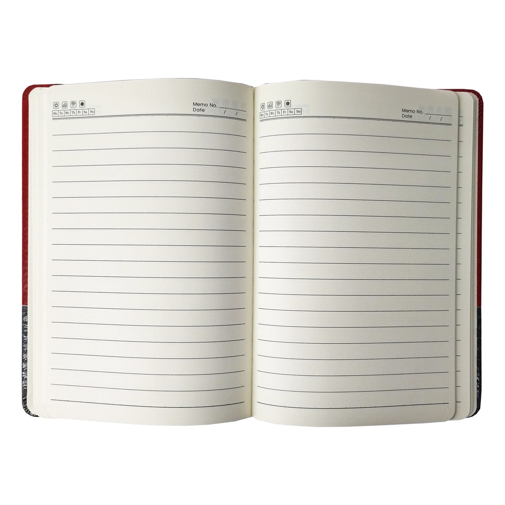 Cuaderno - Libreta Tapa Simil Cuero PU Bicolor N53 - Foto 5