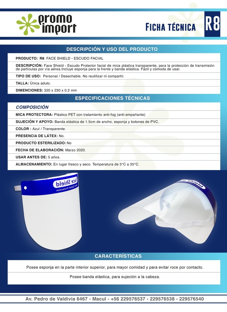 Set de 10 Face Shield - Escudo Facial - Foto 9