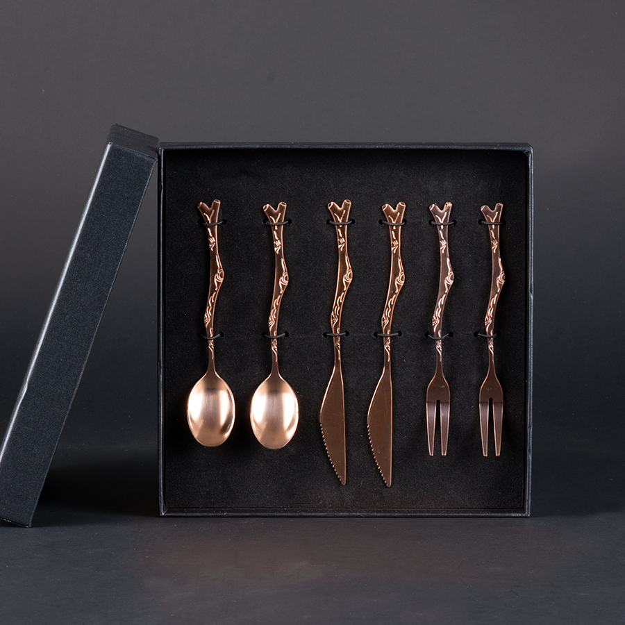 [W19-44] Deluxe Set De Cubiertos Encobrizados Para Cóctel -[W19]d - Foto 4