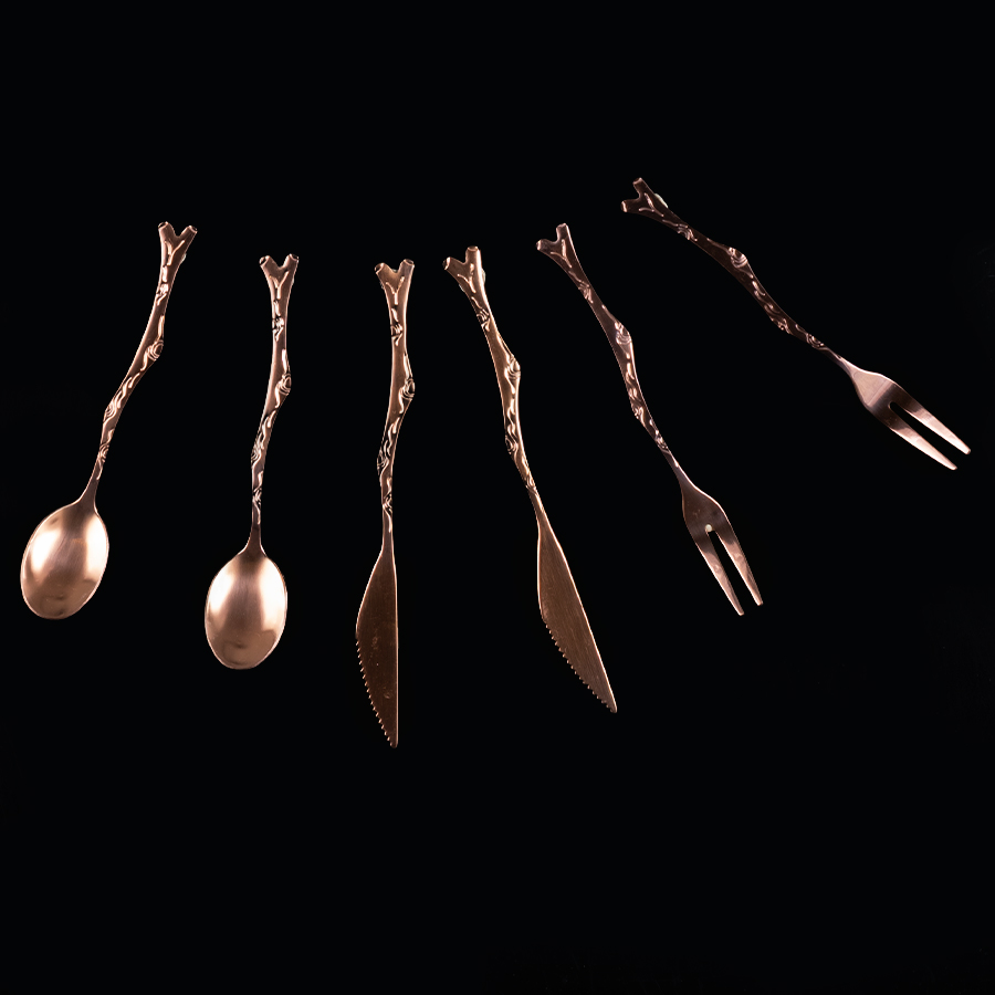 [W19-44] Deluxe Set De Cubiertos Encobrizados Para Cóctel -[W19]d - Foto 5