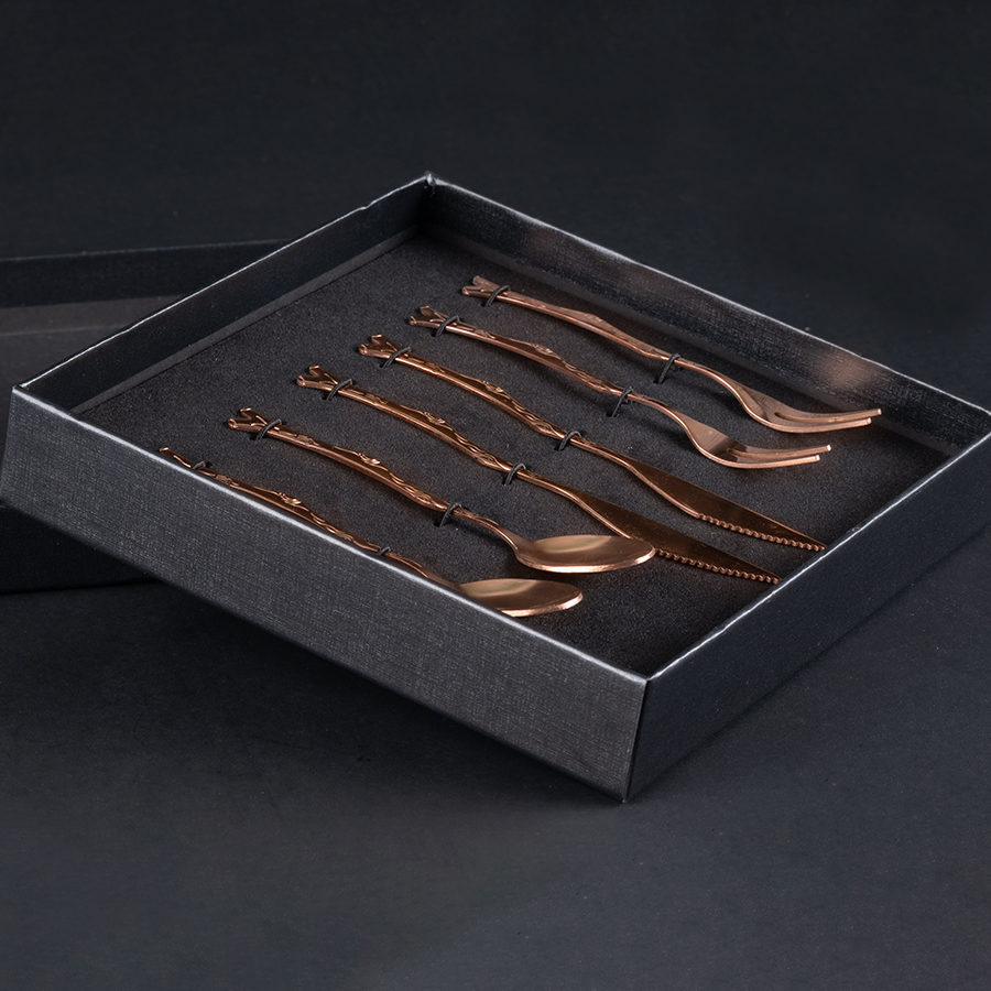 Deluxe Set de Cubiertos encobrizados para cóctel - Foto 1