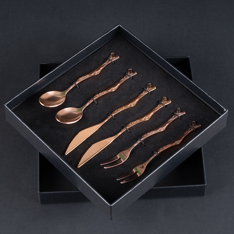 Deluxe Set de Cubiertos encobrizados para cóctel - Foto 2