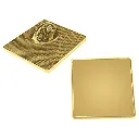 [591080117] Piocha Con Domo Broche Cuadrado Dorado (Pins) -[591080117]b.webp