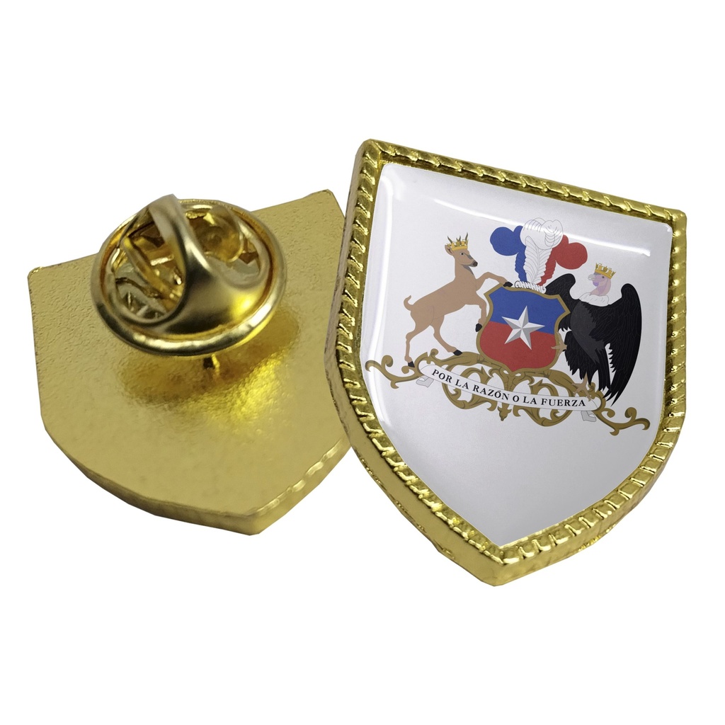 Piocha con Domo Broche Escudo DORADO ESC2 (pins) - Foto 1