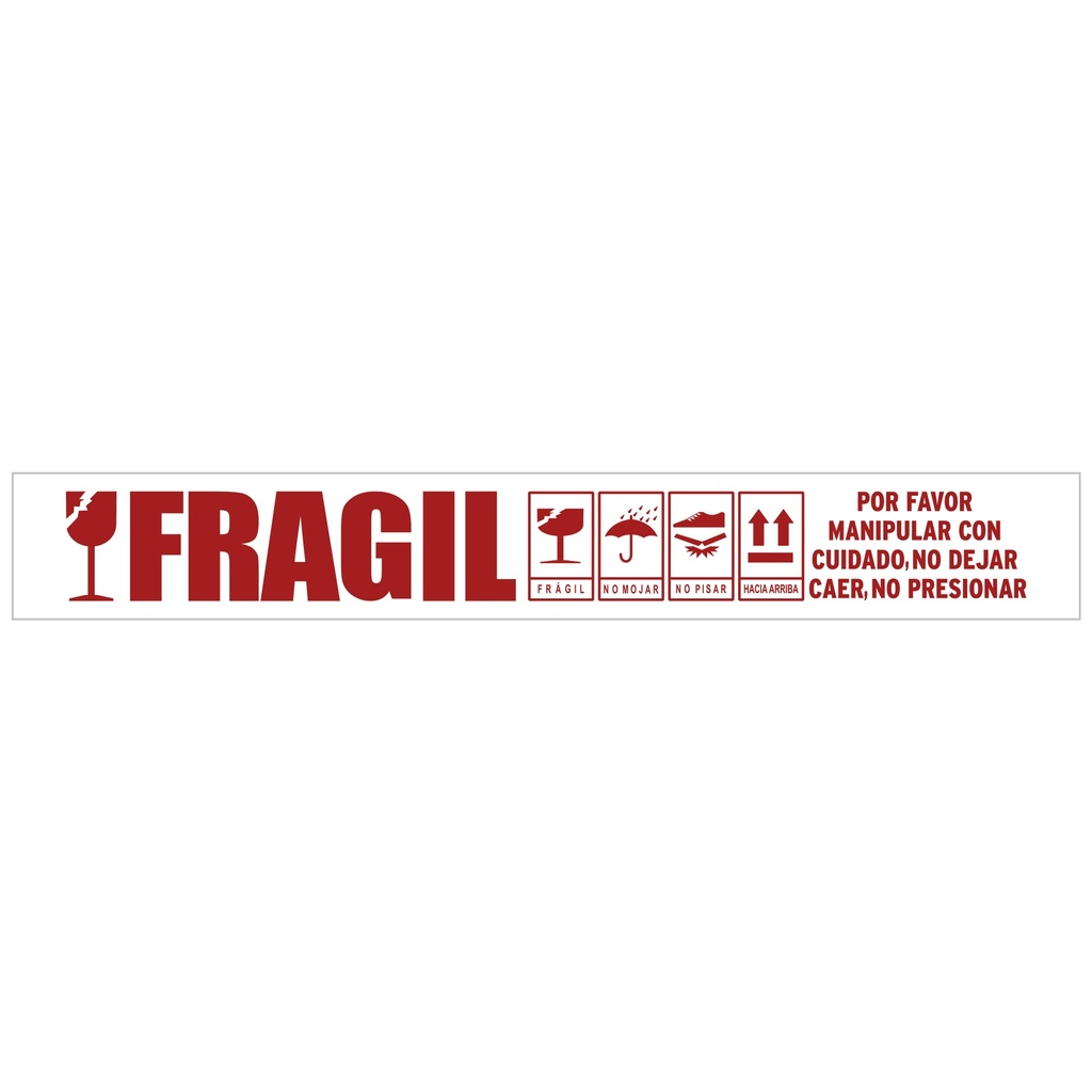 Cinta de Embalaje (52 Micrones) HU30 FRAGIL - Foto 1