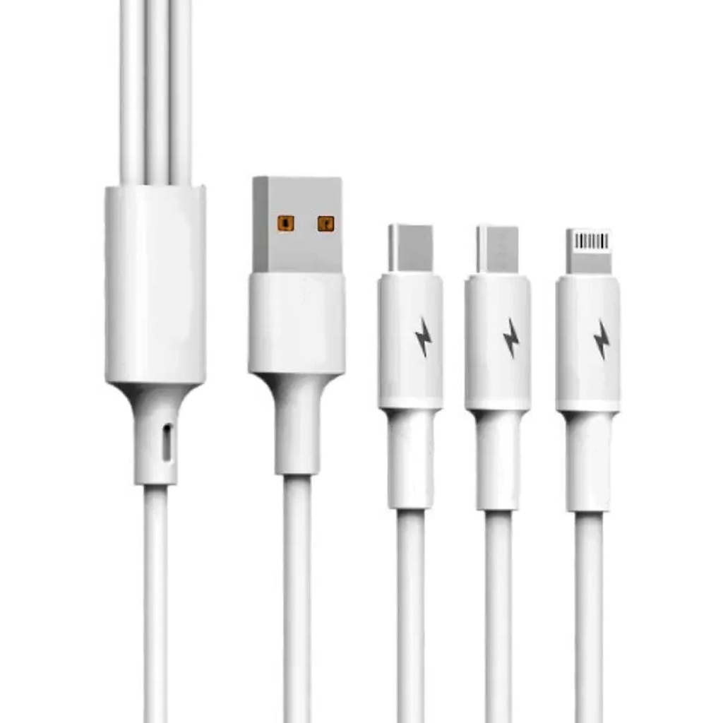 Cable Conector Multicargador T66 BLANCO - Foto 1