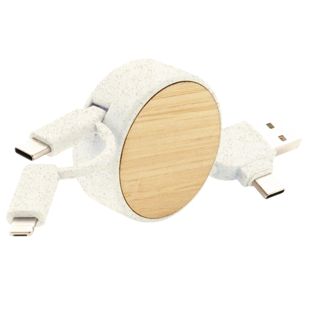 Cable Conector Bamboo Multicargador T61 - Foto 1