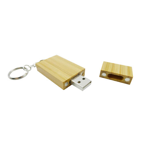 Pendrive Bamboo Llavero PD26 - Foto 2