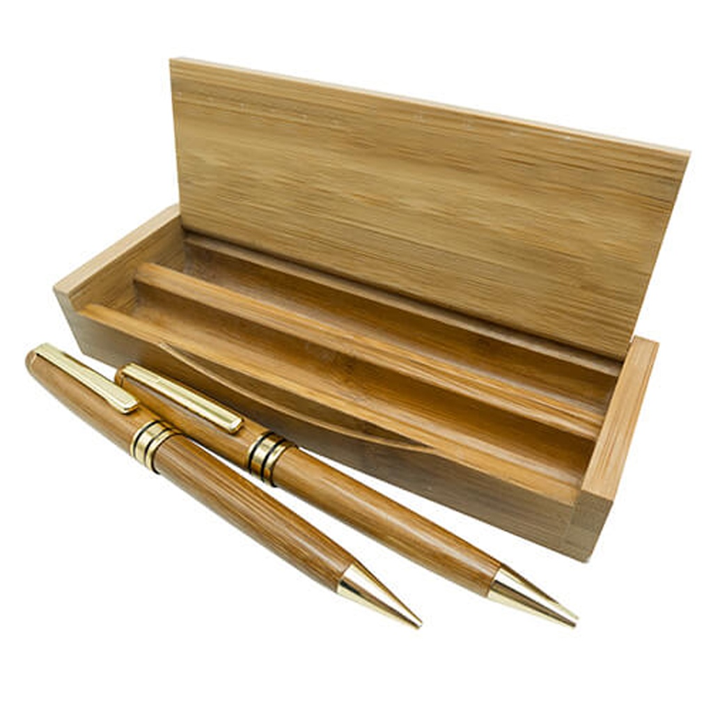 Set Bolígrafo Portaminas Bamboo B7 - Foto 1