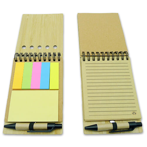 Set Memo set Tapa Bamboo + Boligrafo N7 - Foto 1