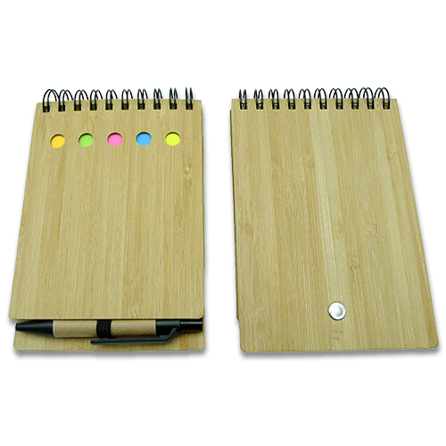Set Memo set Tapa Bamboo + Boligrafo N7 - Foto 2