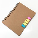 Set Cuaderno - Libreta - Memo set Tapa Cartón + Bolígrafo N20 - Foto 1