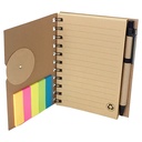 Set Cuaderno - Libreta - Memo set Tapa Cartón + Bolígrafo N21 - Foto 1