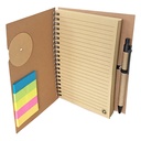 Set Cuaderno - Libreta - Memo set Tapa Cartón + Bolígrafo N22 - Foto 1