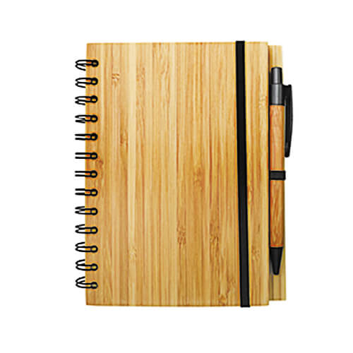 Set Cuaderno - Libreta Tapa Bamboo + Bolígrafo N30 - Foto 1
