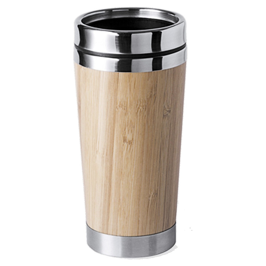 Mug Tazón Térmico Bamboo / Acero Inoxidable M2 - Foto 1
