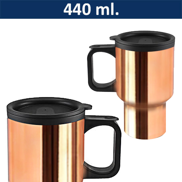 Mug Tazón Acero Inoxidable / Plástico PVC M58 ENCOBRIZADO - Foto 1