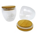 Vaso Vidrio doble Pared con Tapa M7 - Foto 1