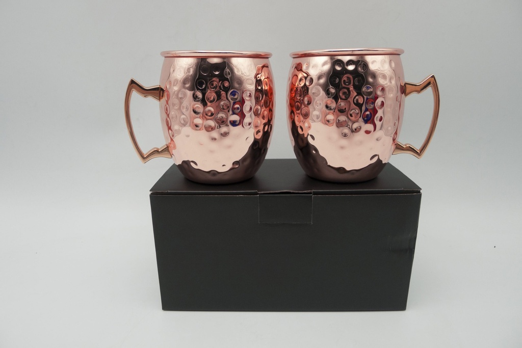 Set de 2 Mugs ENCOBRIZADO Martillados M76 - Foto 1