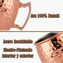 Set de 2 Mugs ENCOBRIZADO Martillados M76 - Foto 3