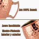 Mug Tazón Acero Inoxidable Martillado M75 ENCOBRIZADO - Foto 1