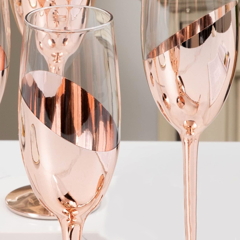 Set de 4 Copas Champagne ENCOBRIZADO M85 - Foto 7