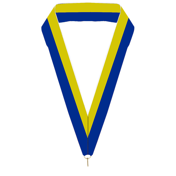 Cinta (Ancho 15 Mm.) Amarilla/Azul - Medallas | Tara Publicidad