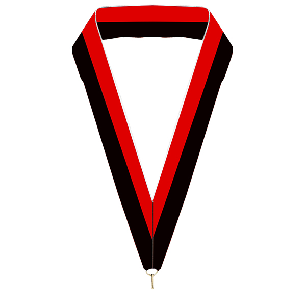 Medallas: Cinta (Ancho 15 Mm.) Rojo/Negro | Tara Publicidad