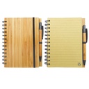 Set Cuaderno - Libreta Tapa Bamboo + Bolígrafo N30 -[601060900]b