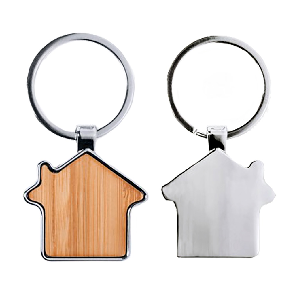 Llavero Madera Bamboo Casa K8 | Tara Publicidad