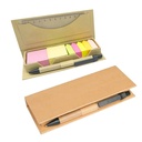 Set Memo Set Tapa Cartón + Regla + Boligrafo N0 -[601060700]b