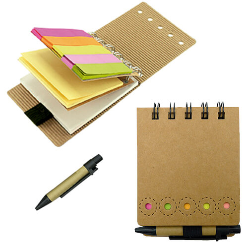 Set: Set Memo Set Tapa Cartón + Boligrafo N1 | Tara Publicidad
