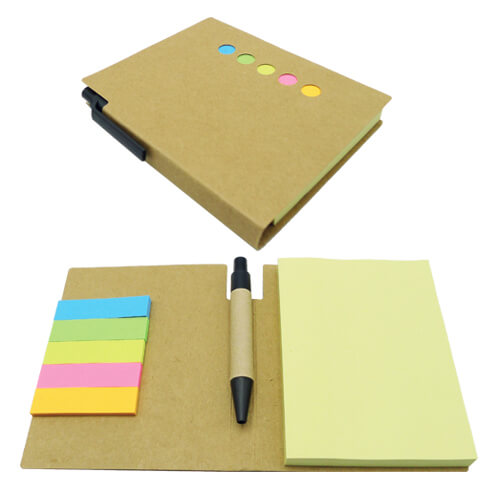 Set Memo Set Tapa Cartón + Boligrafo N11 - Set | Tara Publicidad