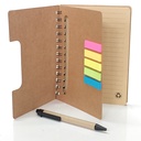 Set Cuaderno - Libreta - Memo Set Tapa Cartón + Bolígrafo N20 -[601060742]b