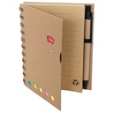 Set Cuaderno - Libreta - Memo Set Tapa Cartón + Bolígrafo N21 -[601060743]b