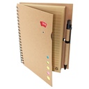 Set Cuaderno - Libreta - Memo Set Tapa Cartón + Bolígrafo N22 -[601060744]b