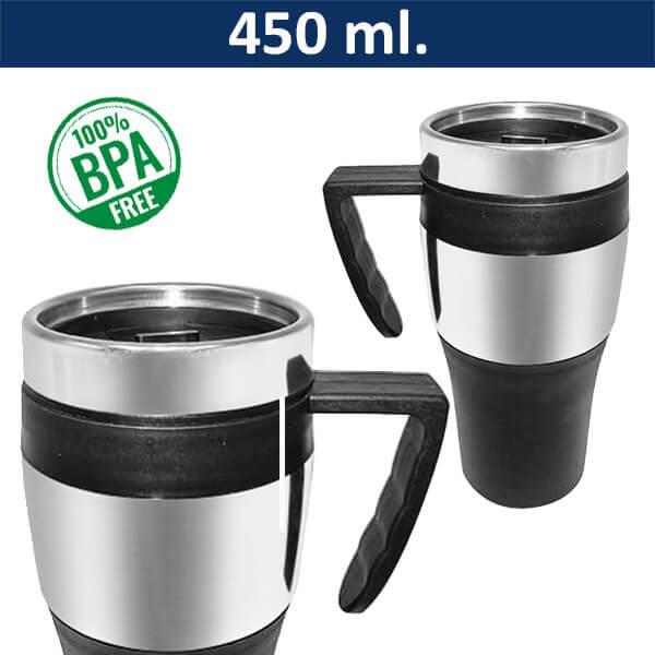 Mug Tazón Acero Inoxidable M12 | Tara Publicidad Chile