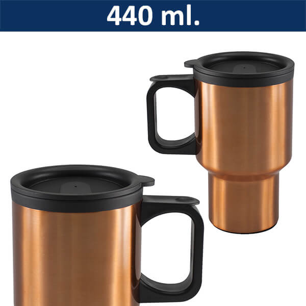 Mug Tazón Acero Inoxidable / Plástico Pvc M60 Pintado Encobrizado |