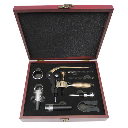 Set De Vino Deluxe Caoba W10 - Mochilas | Tara Publicidad