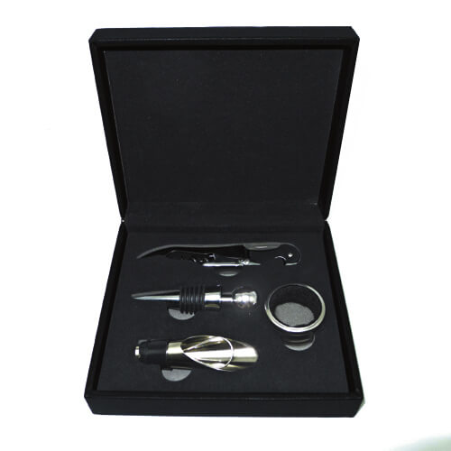 Set De Vino Símil Cuero W4 - Mochilas | Tara Publicidad