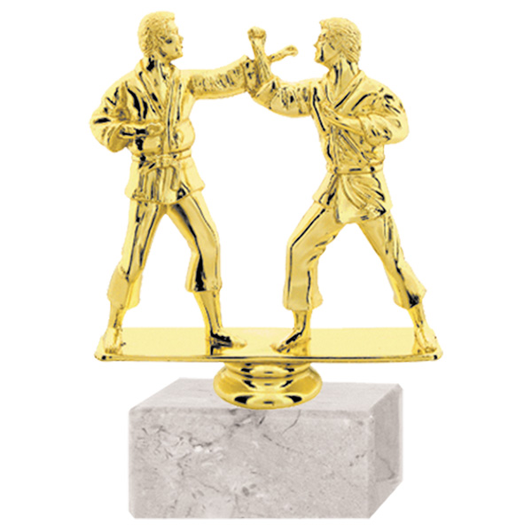 Trofeo Plástico Karate Doble Rp-8095 | Trofeos | Tara Publicidad