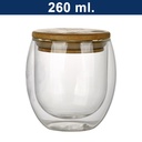 Vaso Vidrio Doble Pared Con Tapa M7 -[601063353]b