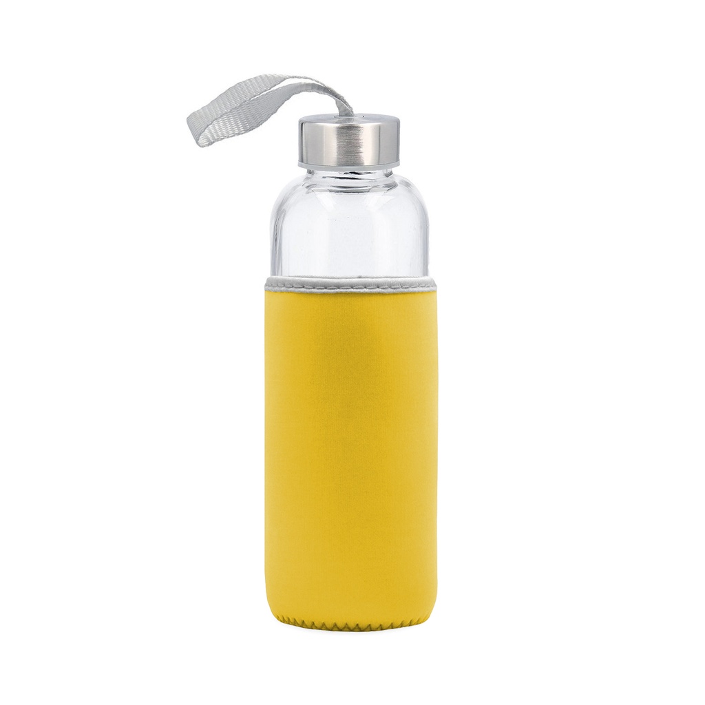Botella Vidrio con funda -[M28]b