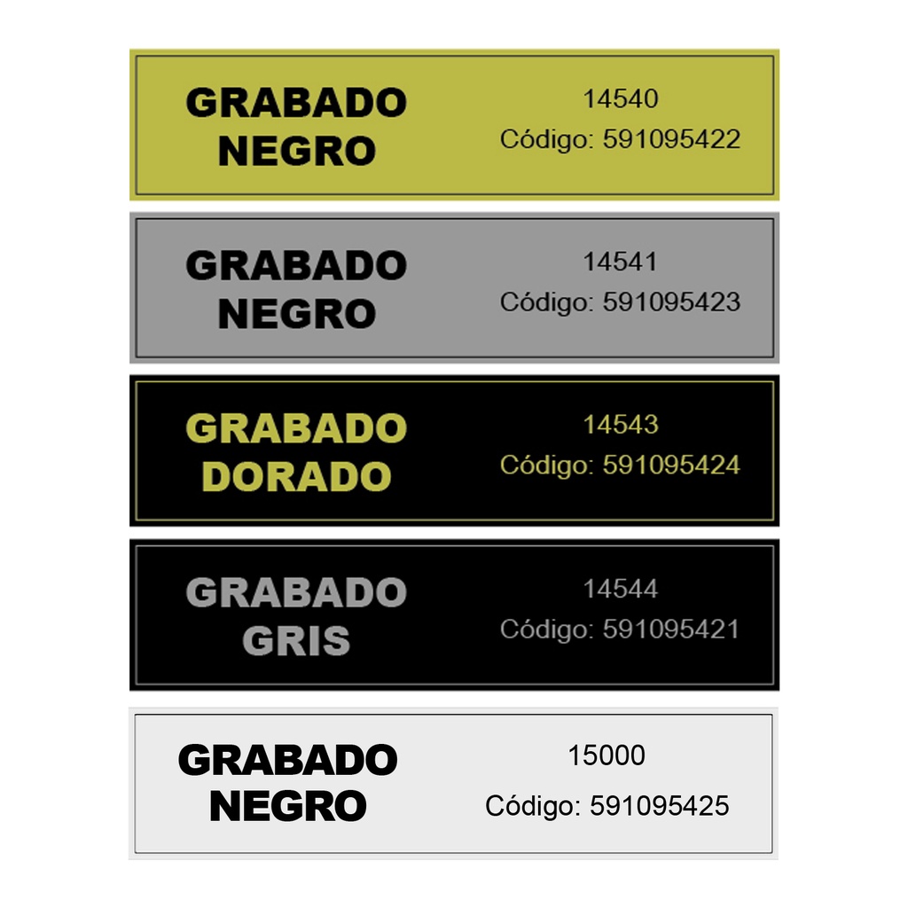 Placa Aluminio | Accesorios y Insumos | Tara Publicidad