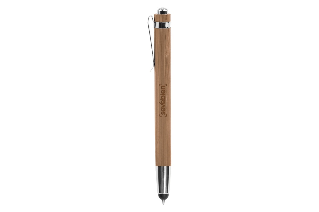 Boligrafo Touch De Bambú "Nagano Touch" Tinta Azul -[BP218-TA]c