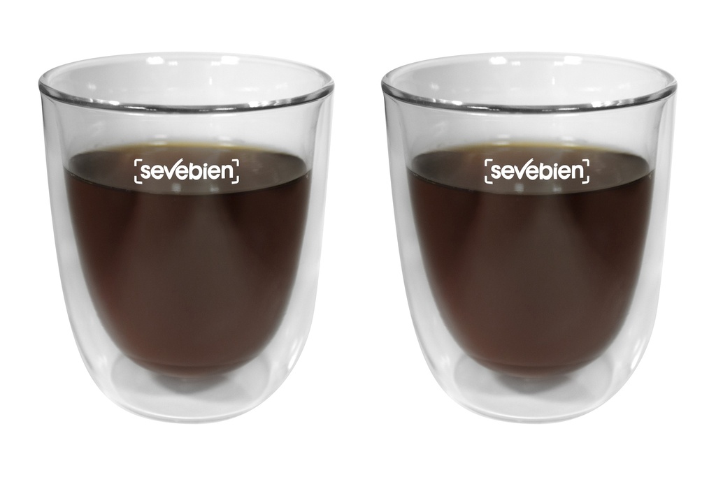 Set De Vasos De Vidrio “double” | Tara Publicidad Chile